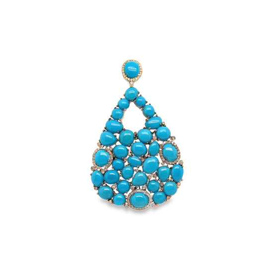 Persian Turquoise Drop Earrings