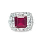 Ruby and Diamond Dome Ring