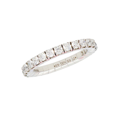 White Diamond Stretch Ring