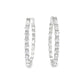Oval Diamond Hoop Earrings