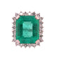 20CT Emerald Cut Emerald Ring