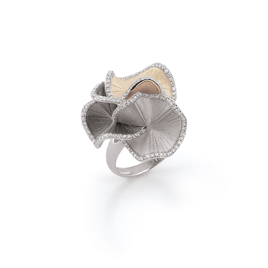 Annamaria Cammilli Tricolor Diamond Sultana Ring