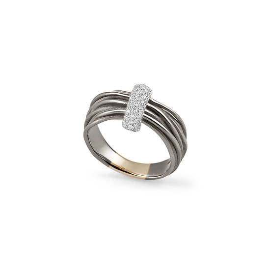 Annamaria Cammilli Six Layer Diamond Tie Chic Ring