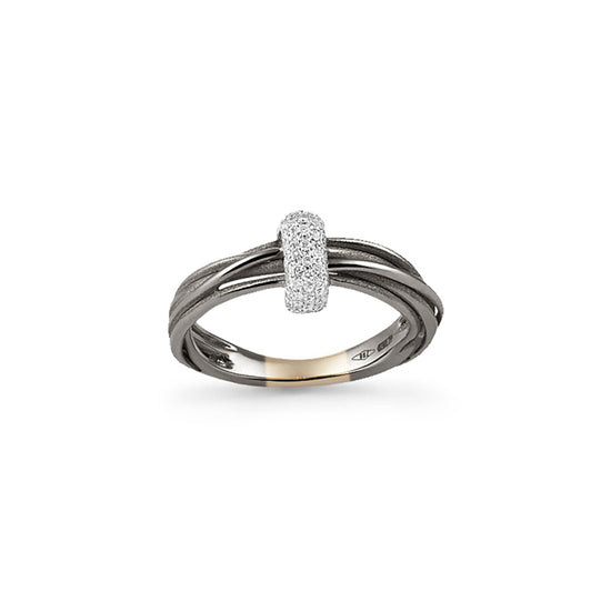 Annamaria Cammilli Diamond Layered Tie Chic Ring