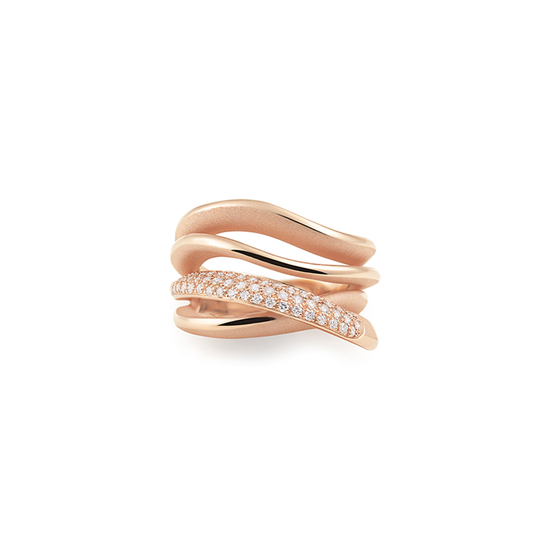 Annamaria Cammilli Four Layer Pavé Diamond Firenze Galaxy Ring