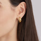 Annamaria Cammilli Four Layer Two Diamond Dune Earrings