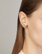 Annamaria Cammilli Dune Series Two Layer Two Diamond Stud Earrings