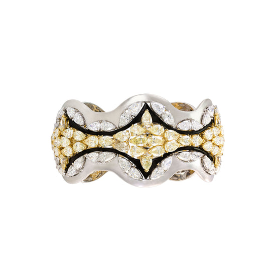 Etho Maria Mosaic Yellow and White Diamond Bracelet