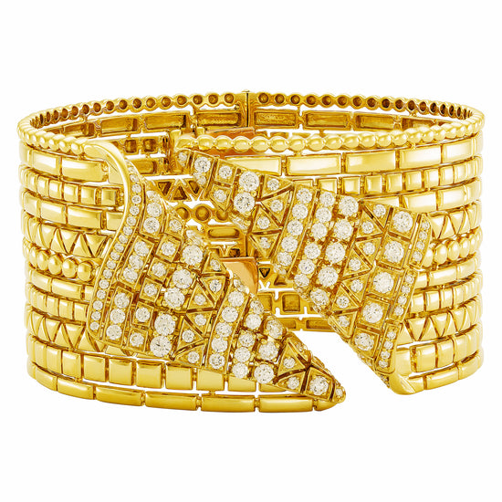 Etho Maria Diamond Reflexion Yellow Cuff Bracelet