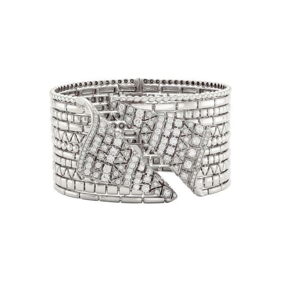 Etho Maria Diamond Reflexion White Cuff Bracelet