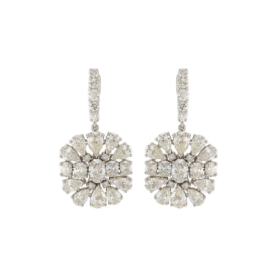 Etho Maria White Diamond Multi-Cut Earrings