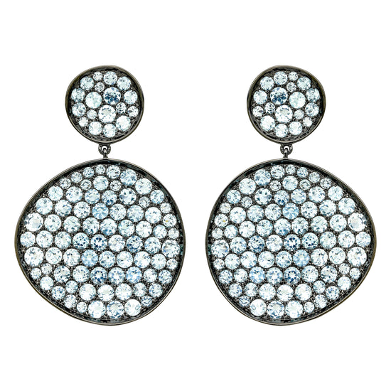 Etho Maria Blue Topaz Disk Earrings