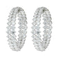 Etho Maria White Diamond Gemini Hoop Earrings