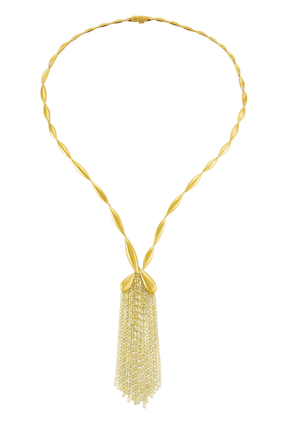 Etho Maria Yellow Diamond Waterfall Necklace