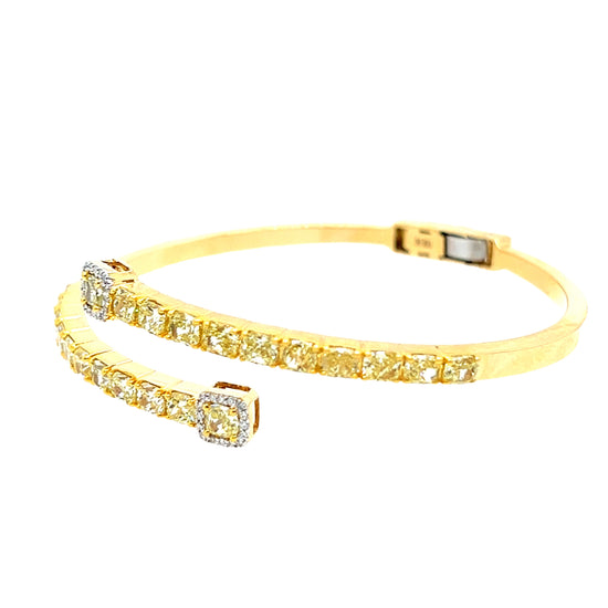 Yellow Diamond Cuff Bracelet