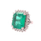 20CT Emerald Cut Emerald Ring