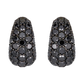 Piranesi Black Diamond Small Dome Hoop Earrings