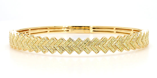 1.01CT Brilliant-Cut Fancy Light Yellow Diamond Bracelet