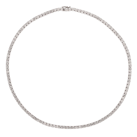 9.96CT Tennis Necklace 18"