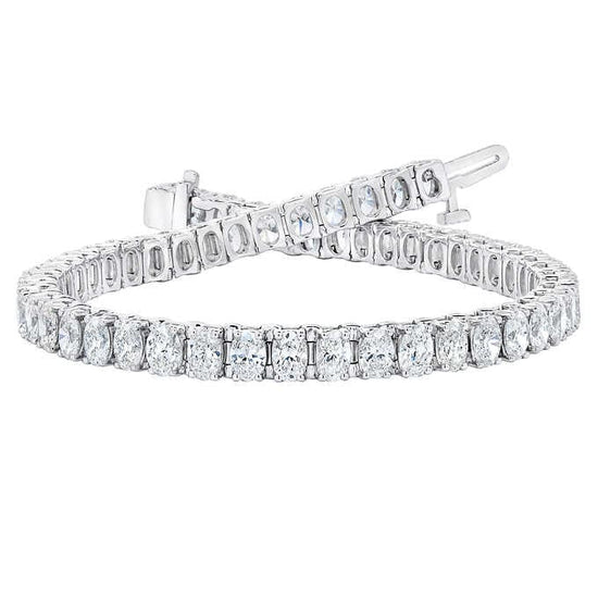 Oval Cut Diamond Tennis Bracel