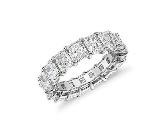 6.91CT Radiant Diamond Eternity Ring
