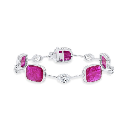 Modern Ruby Bracelet