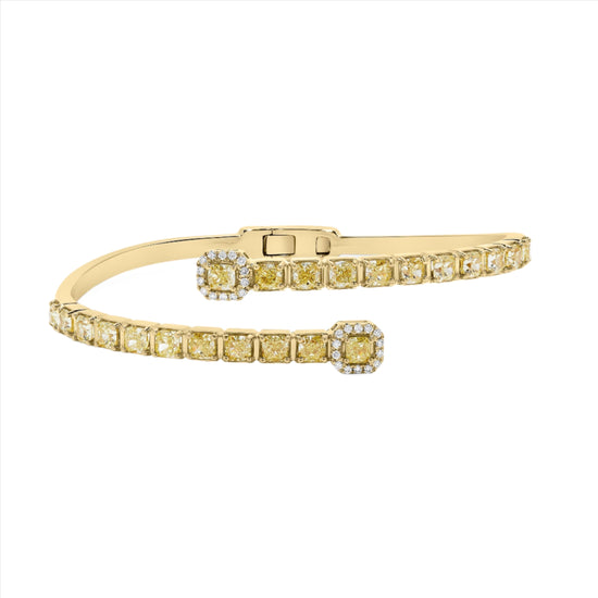 Yellow Diamond Cuff Bracelet