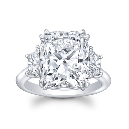 8.02CT Cushion Cut Diamond Ring