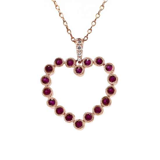 Ruby Heart Pendant