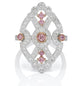 Argyle Pink Diamond Art Deco Ring