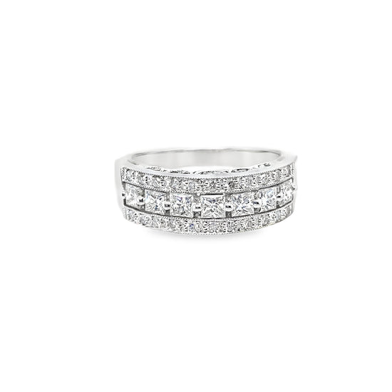 Princess Cut Diamond Band