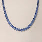 Graduated Oval Ceylon Blue Sapphire Necklace