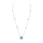 Brandon Boswell Purplish-Pink Diamond and Paraiba Halo Pendant