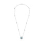 Brandon Boswell Purplish-Pink Diamond and Paraiba Halo Pendant