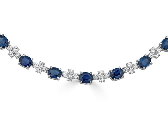 Piranesi Sapphire and Diamond Necklace