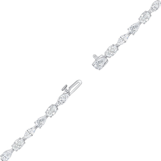Mix Cut Diamond Tennis Necklace