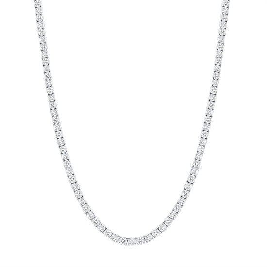 Shared Prong Diamond Tennis Necklace