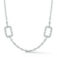 7.37CT Pave Link Diamond by the Yard Necklace