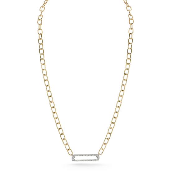 Paperclip Diamond Necklace