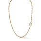 Pave Micro Link and Pave Clasp Diamond Necklace