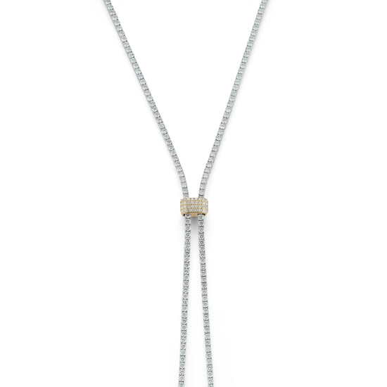 20CT Diamond Necklace with Bolo Pave Clasp