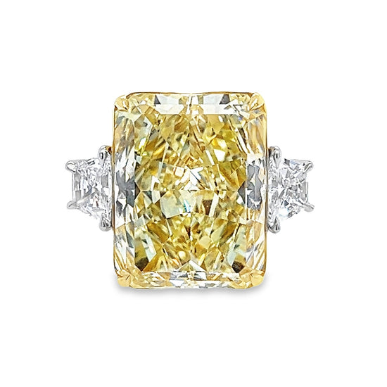 15CT Fancy Yellow Diamond Ring