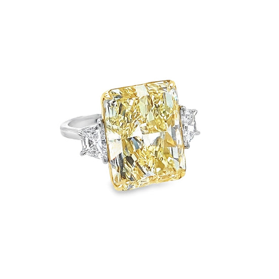 15CT Fancy Yellow Diamond Ring