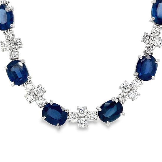 Sapphire and Diamond Necklace