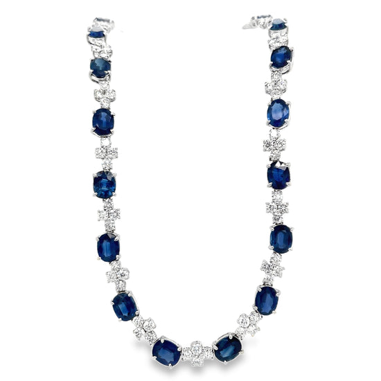 Piranesi Sapphire and Diamond Necklace