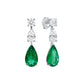 6CT Emerald Drop Earrings