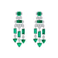 12CT Emerald Dangling Earrings