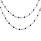Blue Sapphire and Diamond by the Yard Necklace
