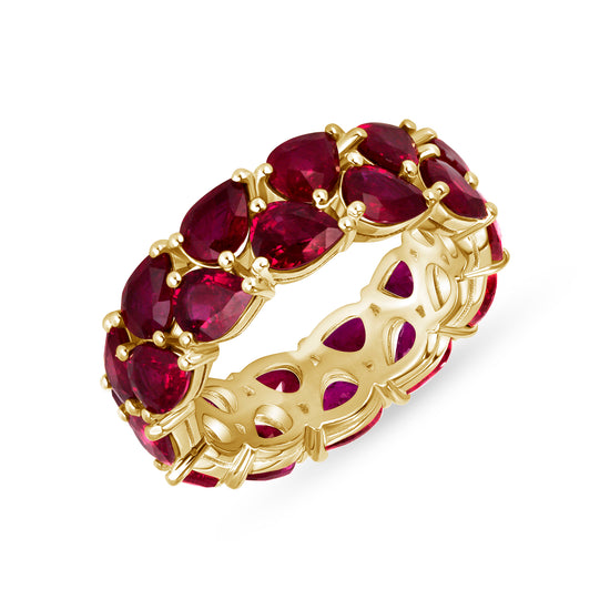 Pear Shaped Ruby Ring