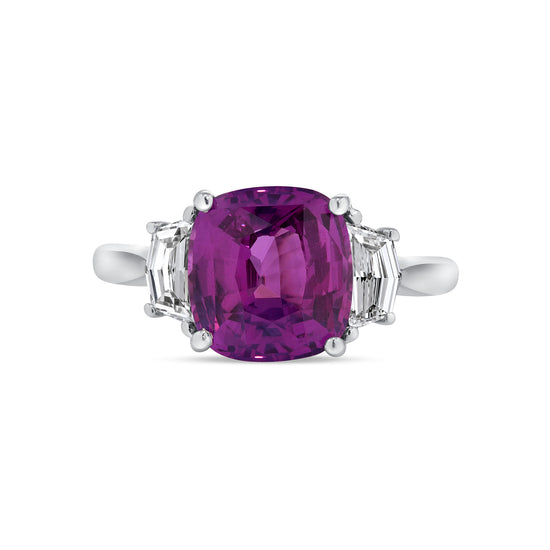 4CT Pink Sapphire Ring